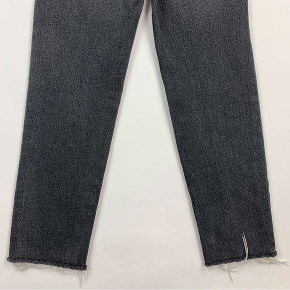 PISTOLA Black Distressed High Rise Straight Leg Charlie Jeans Sz 24 - Picture 9 of 9